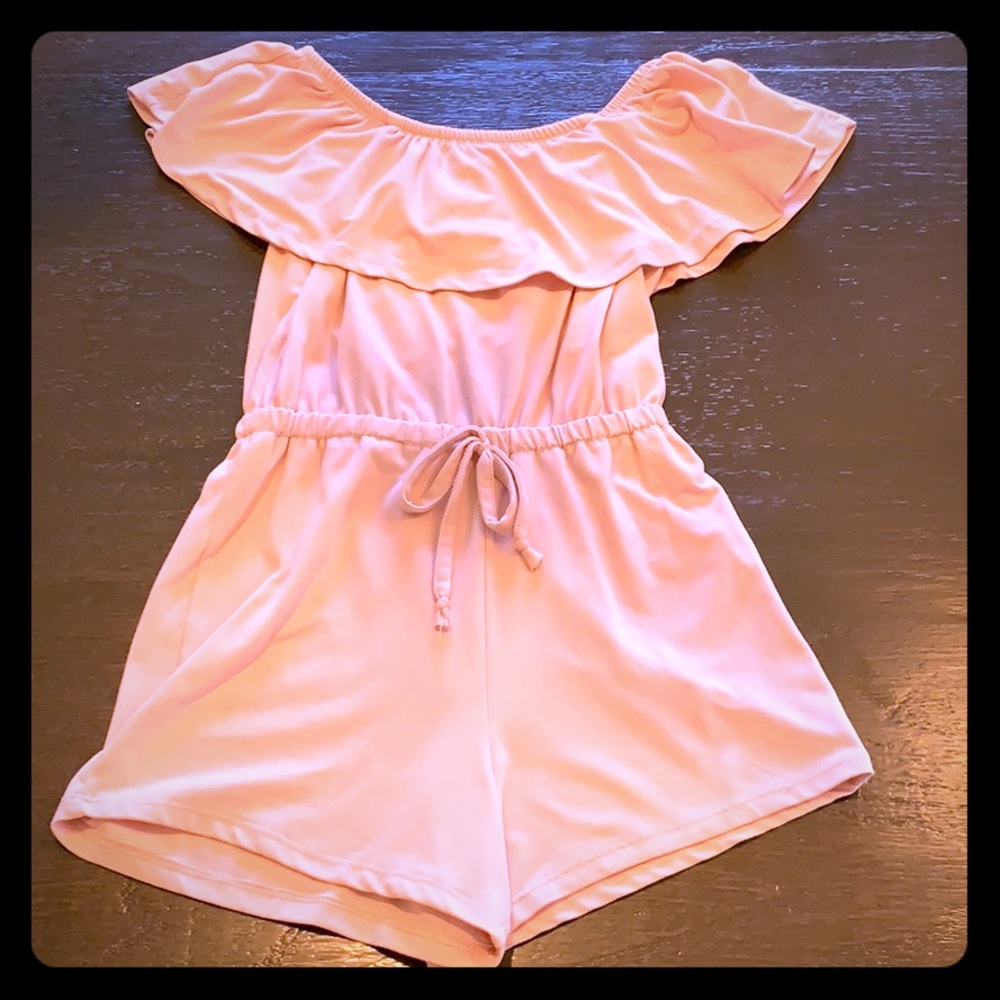 Light Pink Cotton Romper